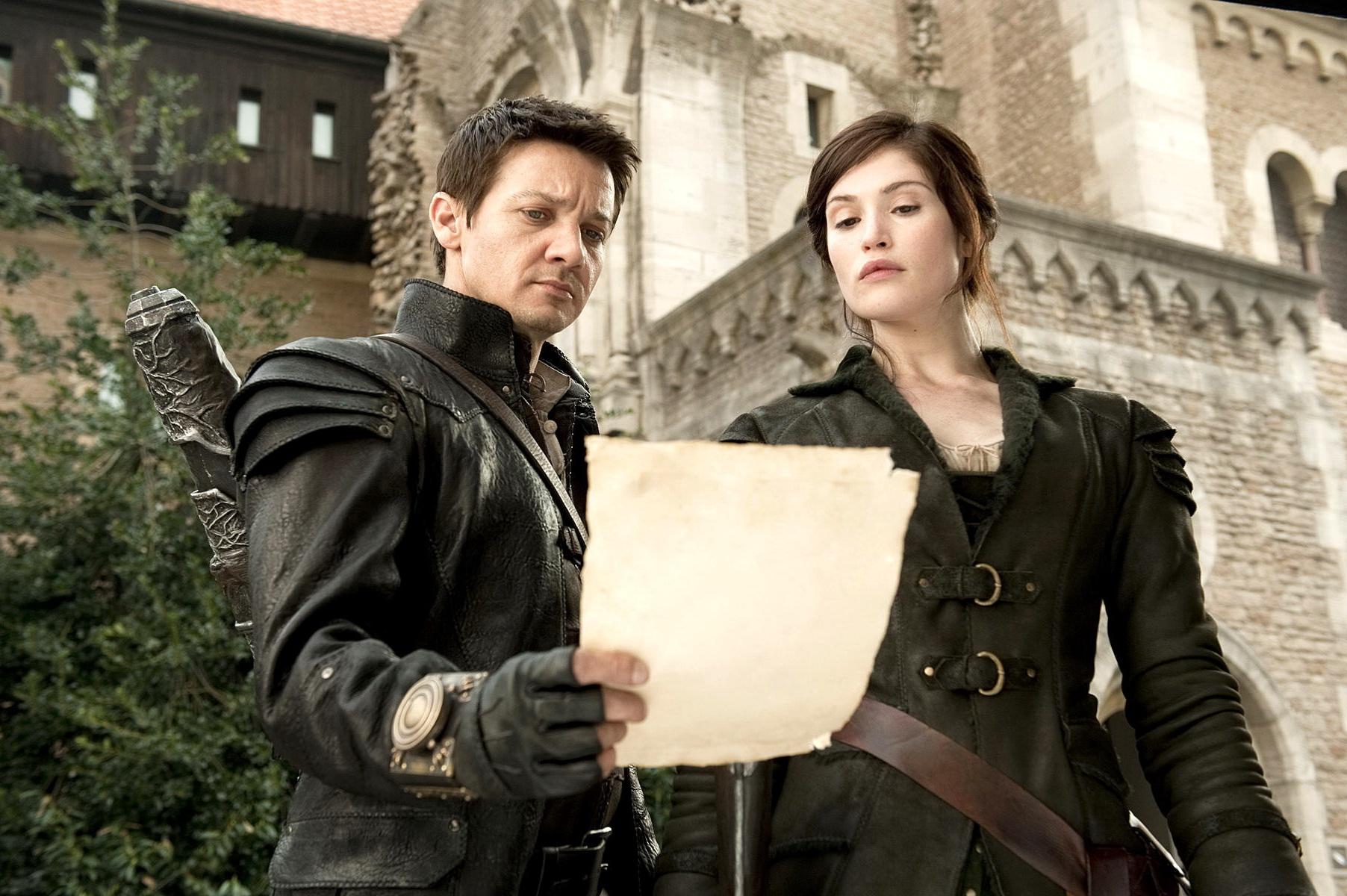 16P Gemma Arterton as hot medieval warrior in 'Hansel and Gretel' promo stills