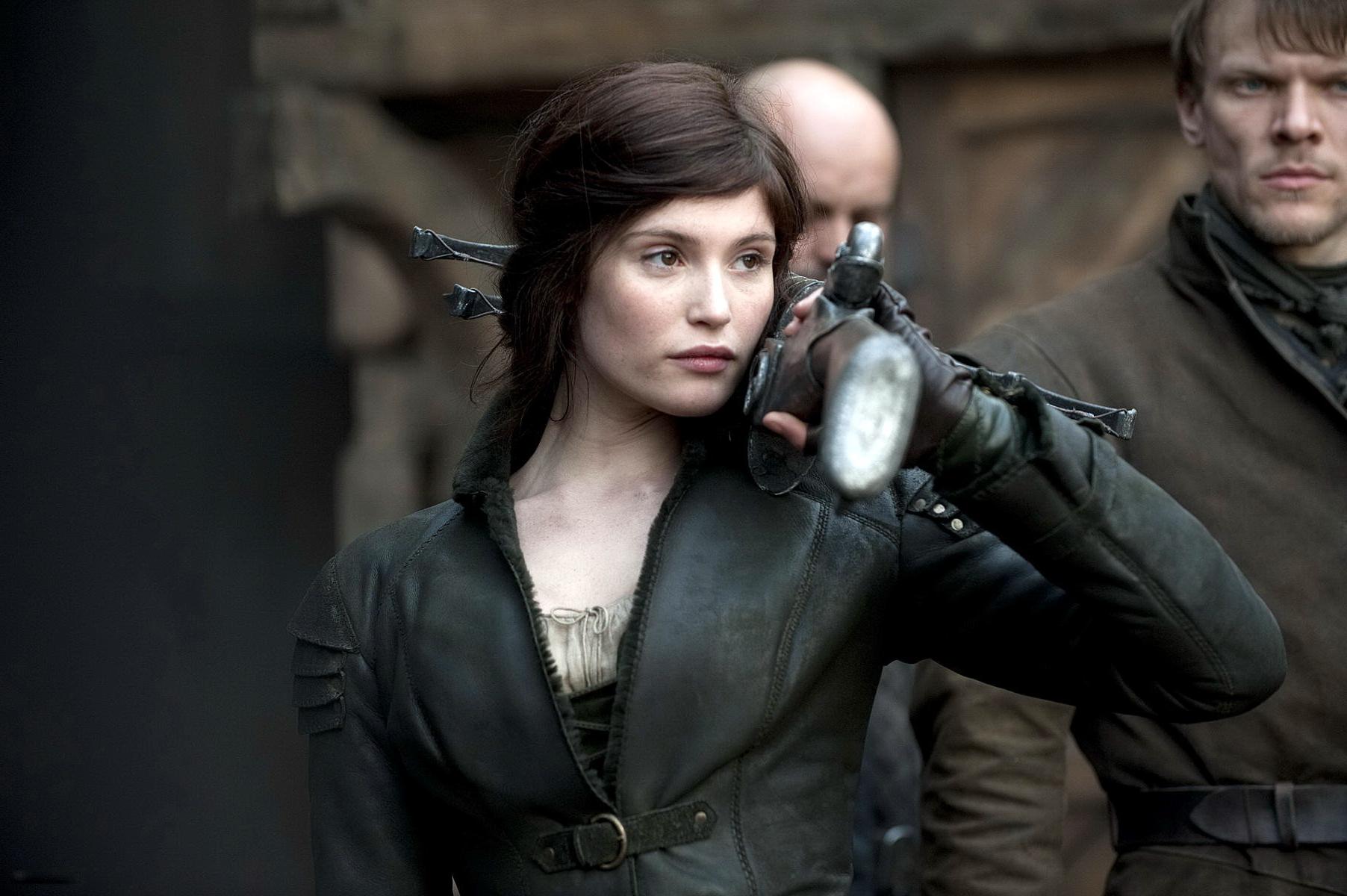 16P Gemma Arterton as hot medieval warrior in 'Hansel and Gretel' promo stills