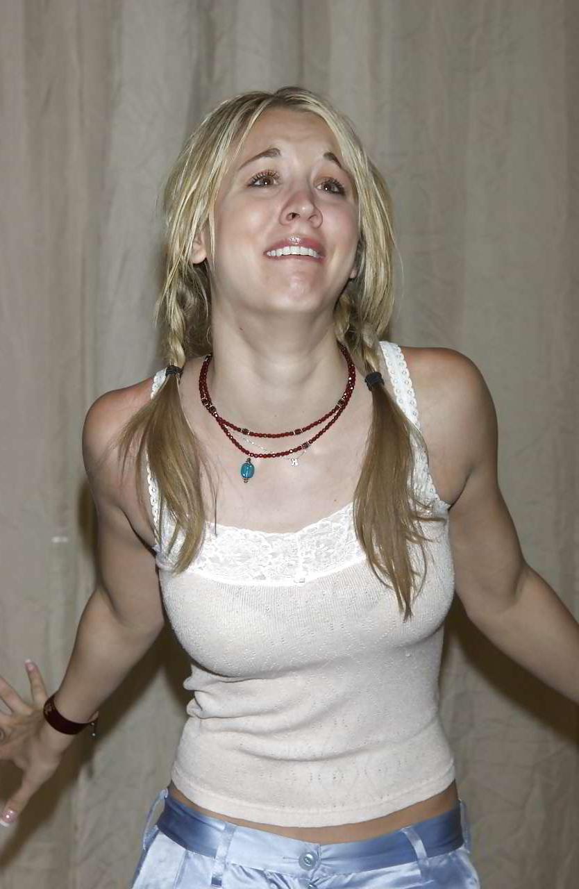 10P Kaley Cuoco very sexy and hot upskirt and see thru photos