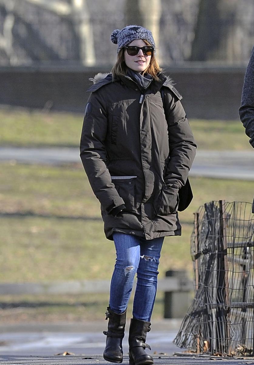 15P Emma Watson out in central park in new york