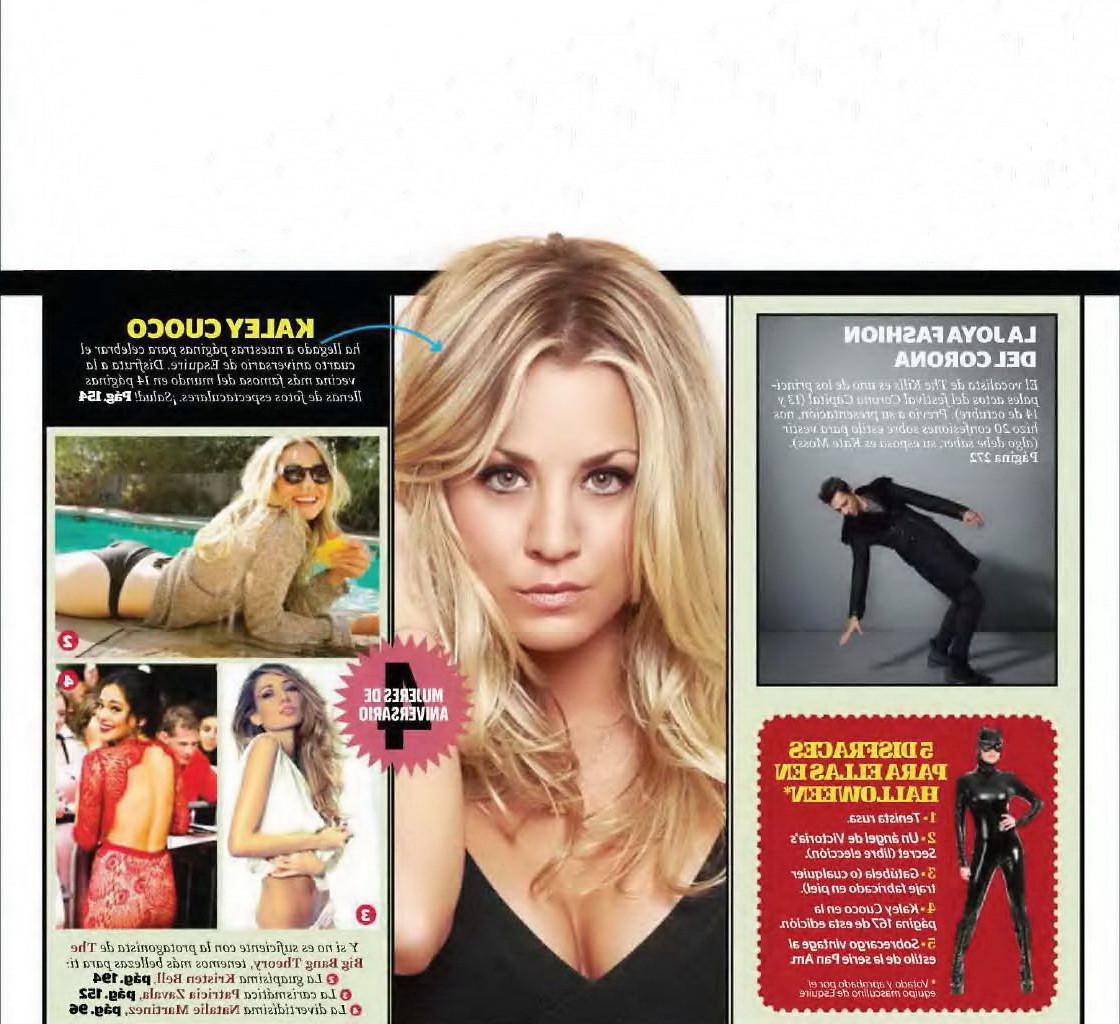 9P Kaley Cuoco posing in very hot Esquire Magazine Mexico photoshoot