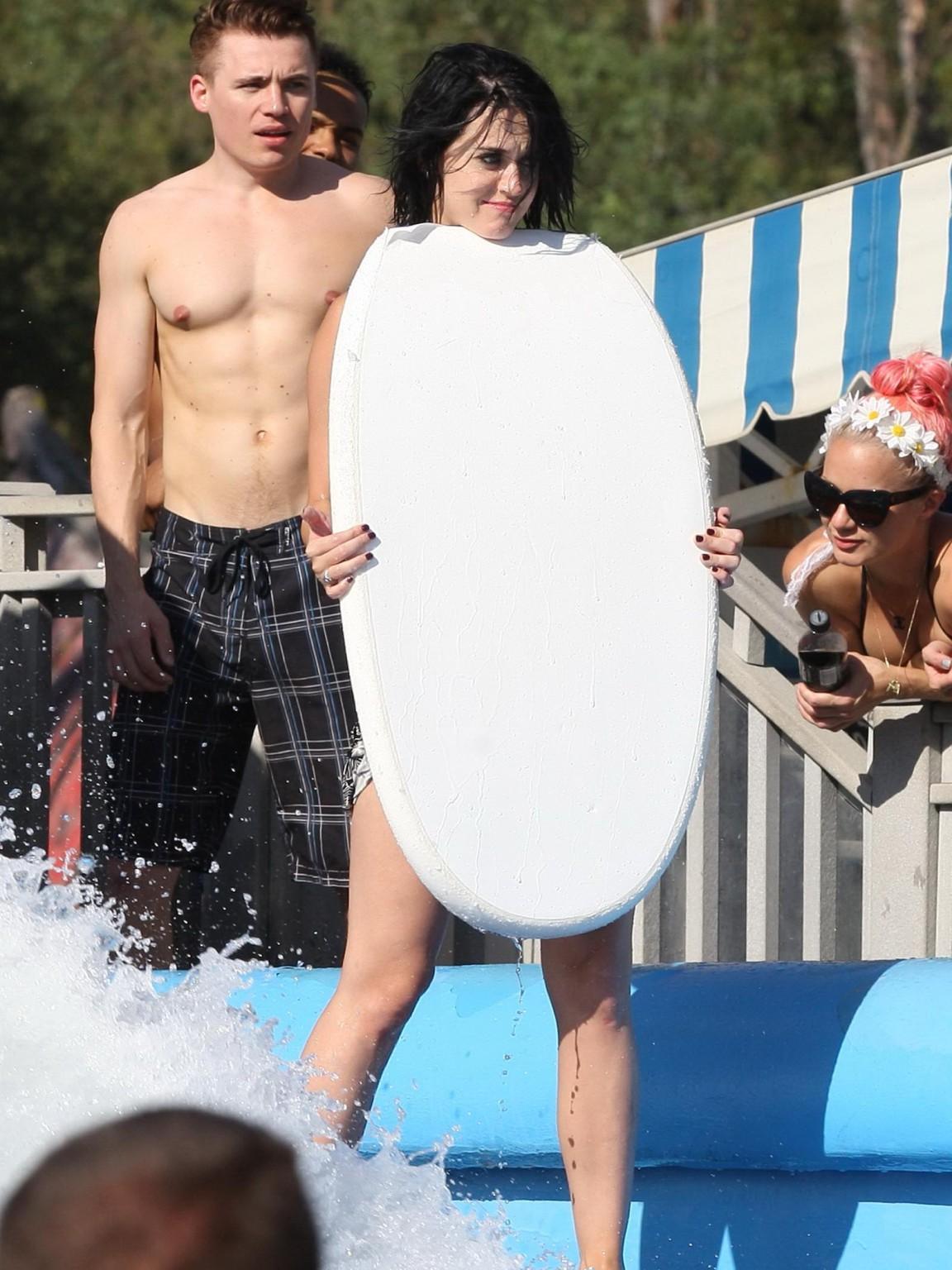 10P Katy Perry showing her bare ass caused by bikini bottom falling off at the water