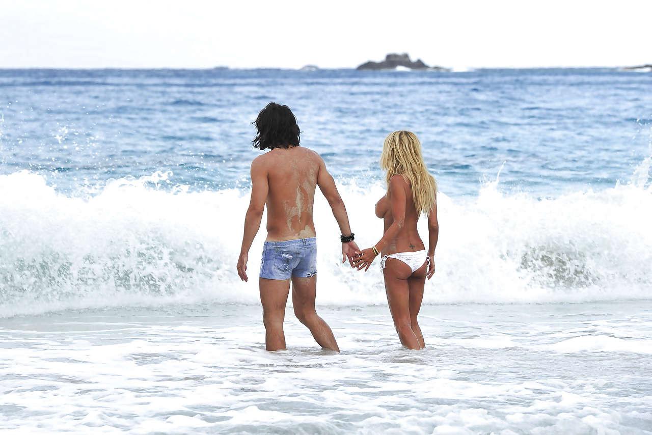10P Shauna Sand fucking in water with boyfriend paparazzi pictures