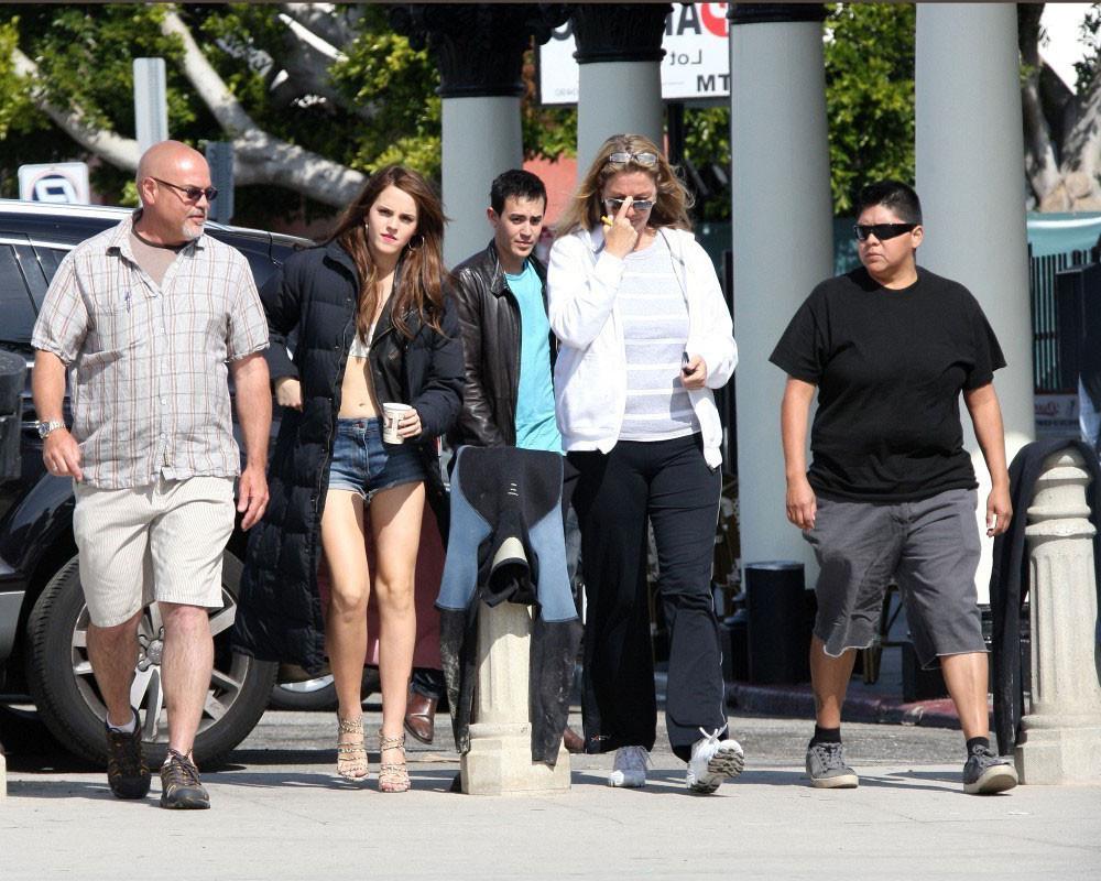 15P Emma Watson in shorts and showing her nice stomach