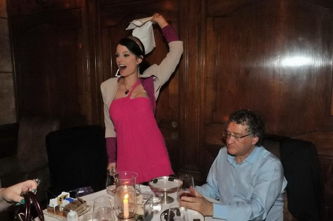 16P Sara Tommasi flashing her pussy, boobs  ass in public