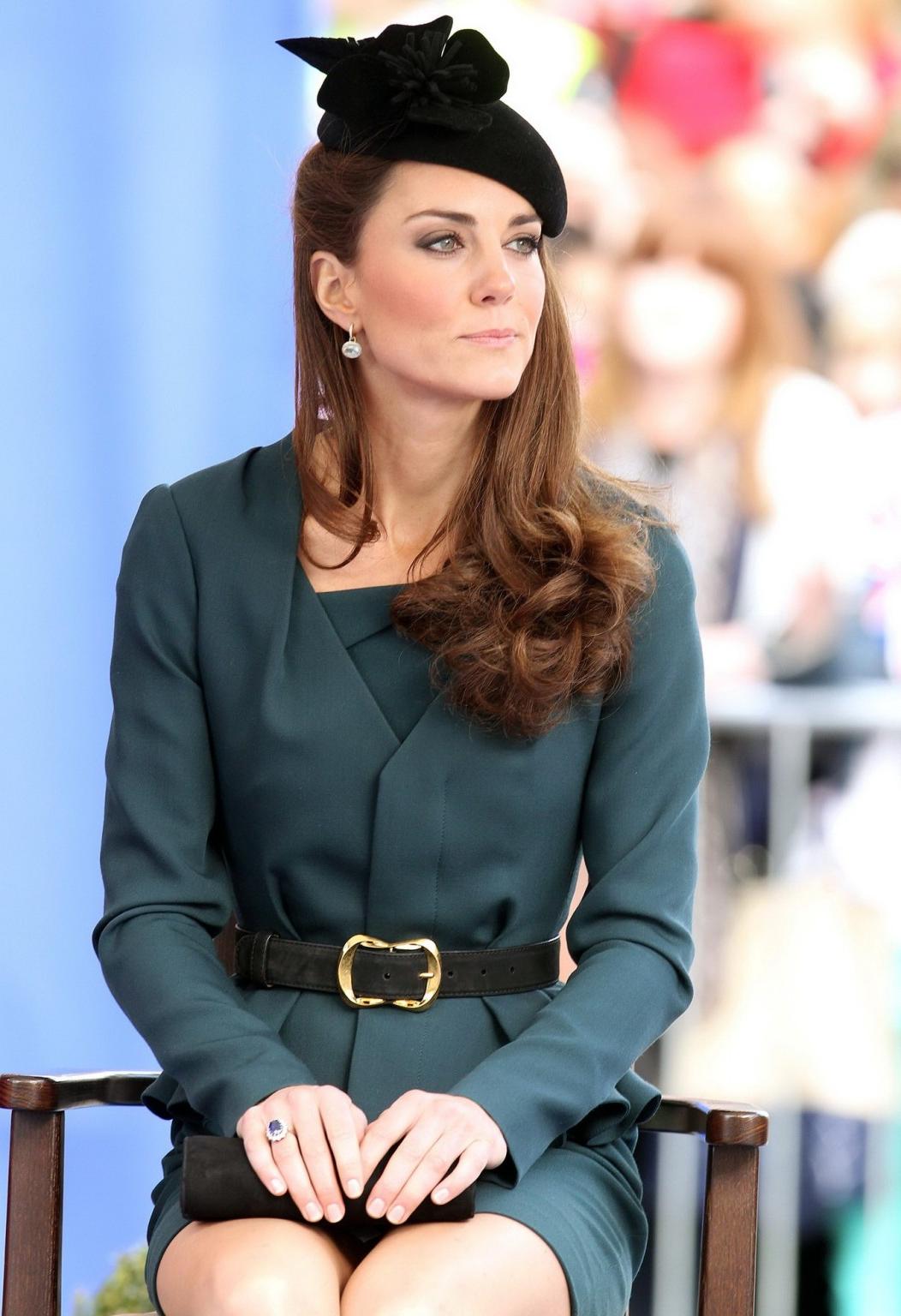 16P Kate Middleton showing royal upskirt at Queen Elizabeth II's Diamond Jubilee Tou