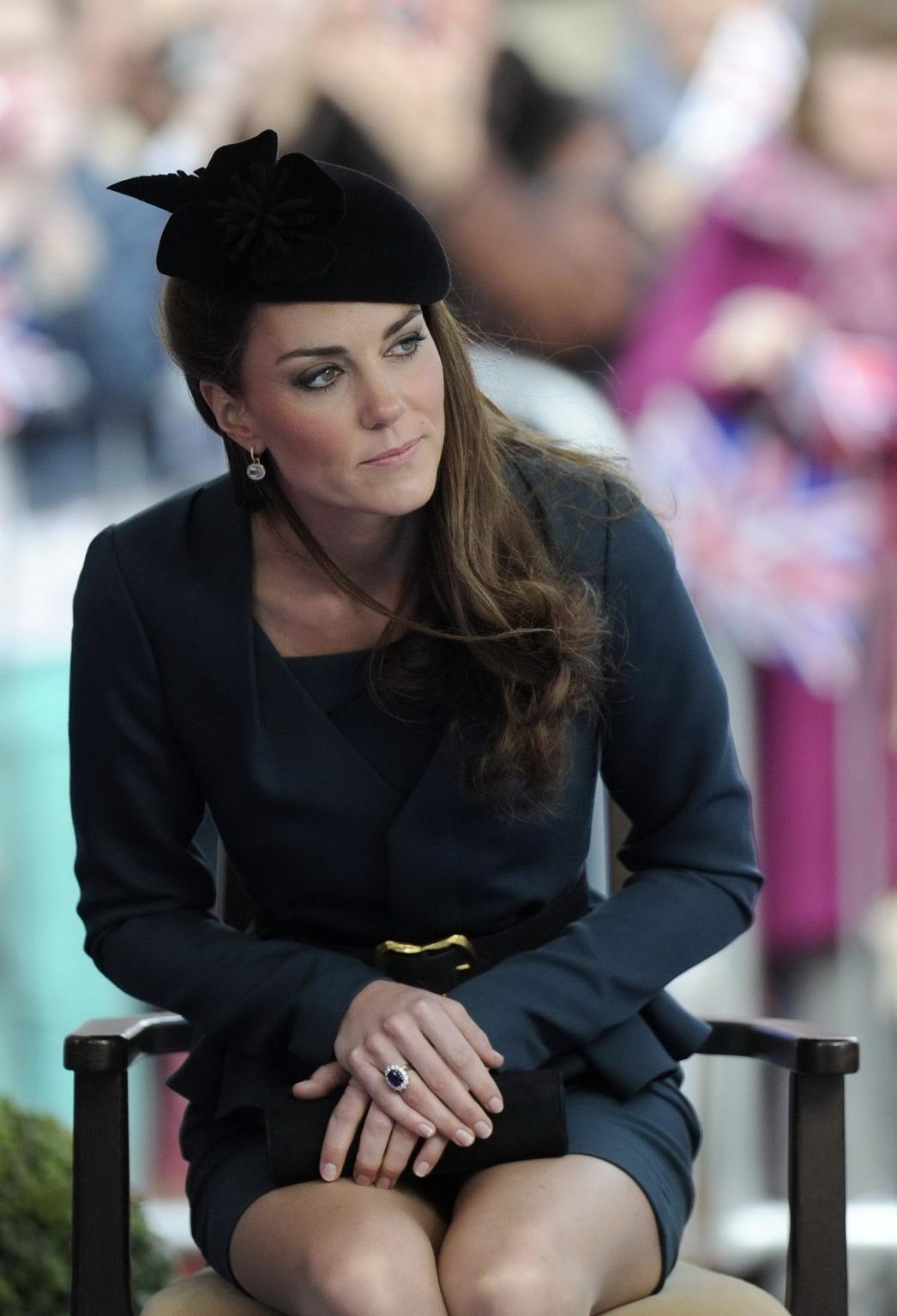 16P Kate Middleton showing royal upskirt at Queen Elizabeth II's Diamond Jubilee Tou