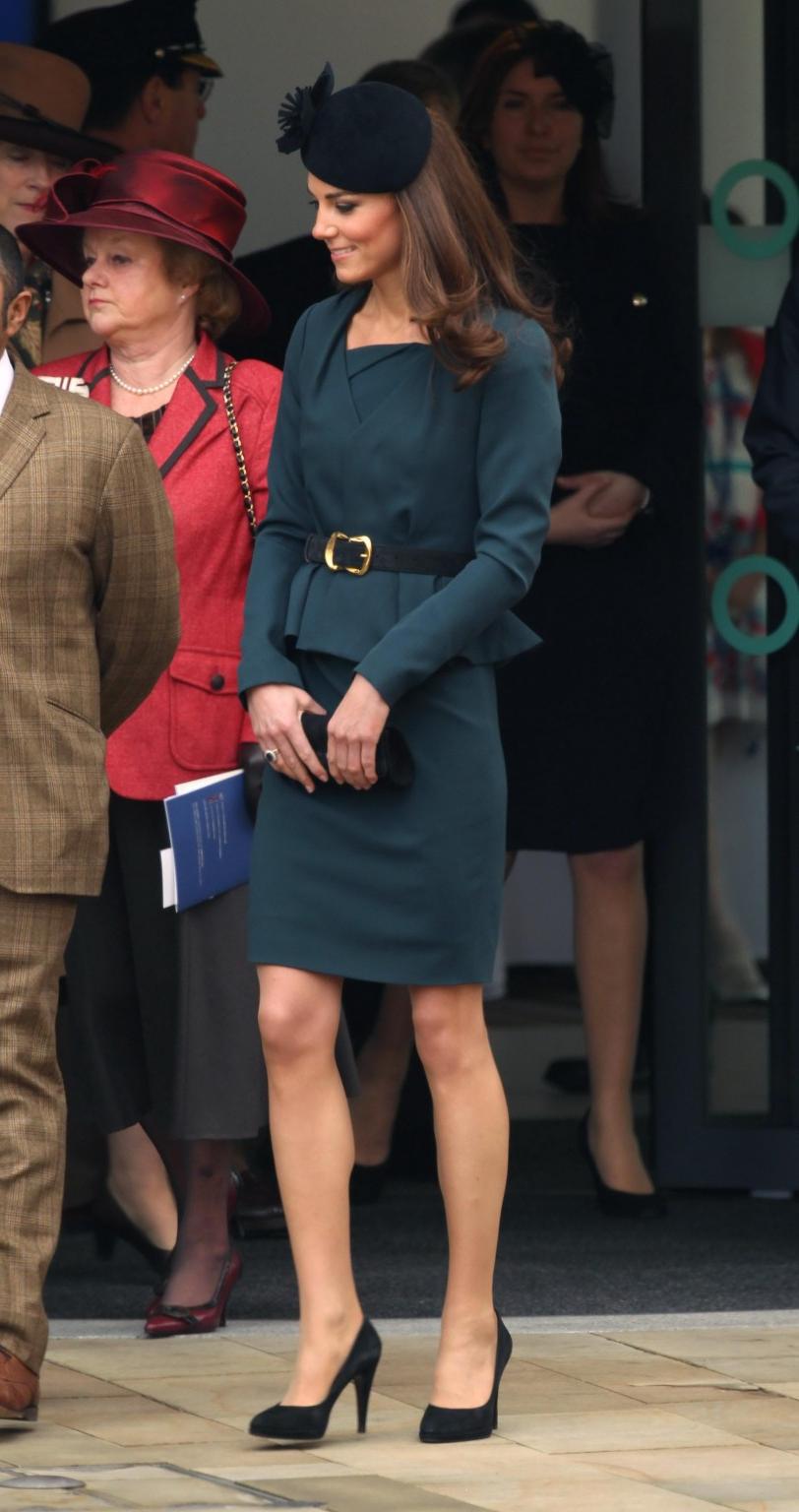 16P Kate Middleton showing royal upskirt at Queen Elizabeth II's Diamond Jubilee Tou
