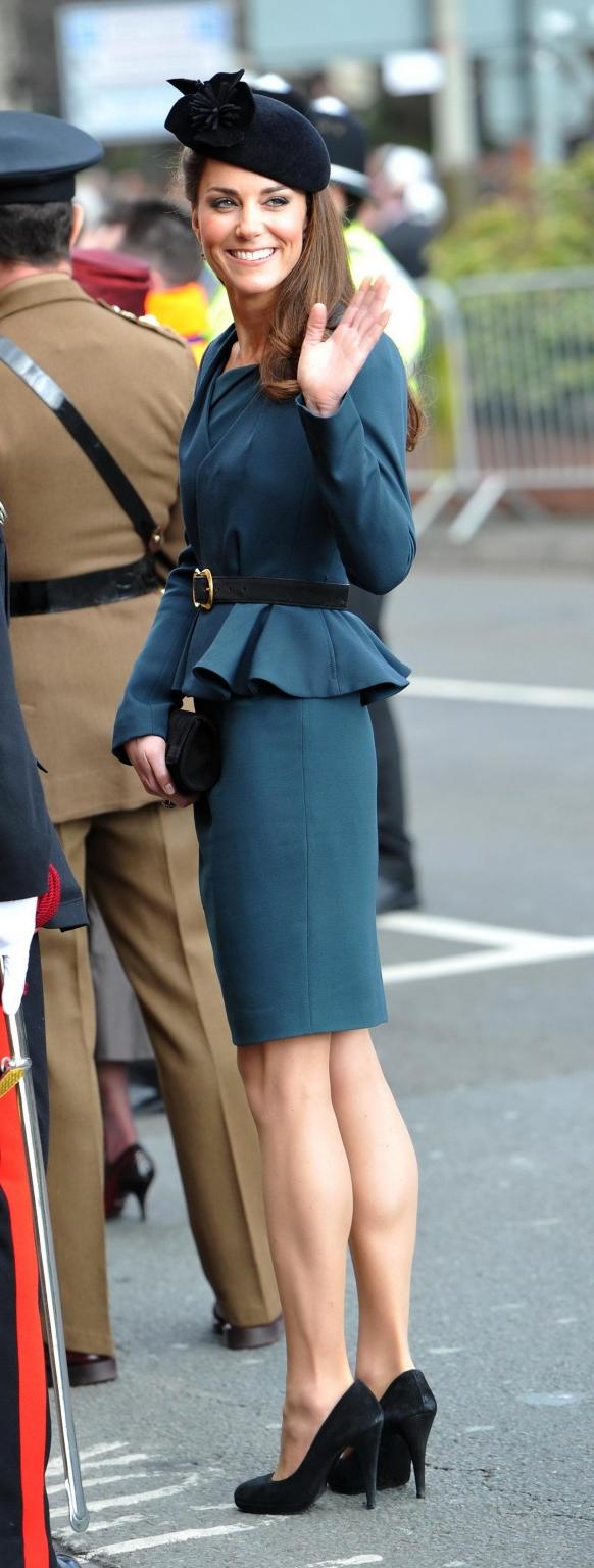 16P Kate Middleton showing royal upskirt at Queen Elizabeth II's Diamond Jubilee Tou