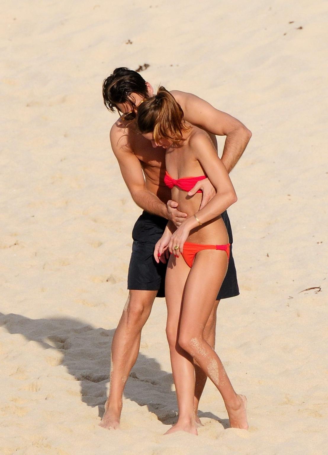 16P Olivia Palermo in bikini making out with her boyfriend on a beach in St. Barts
