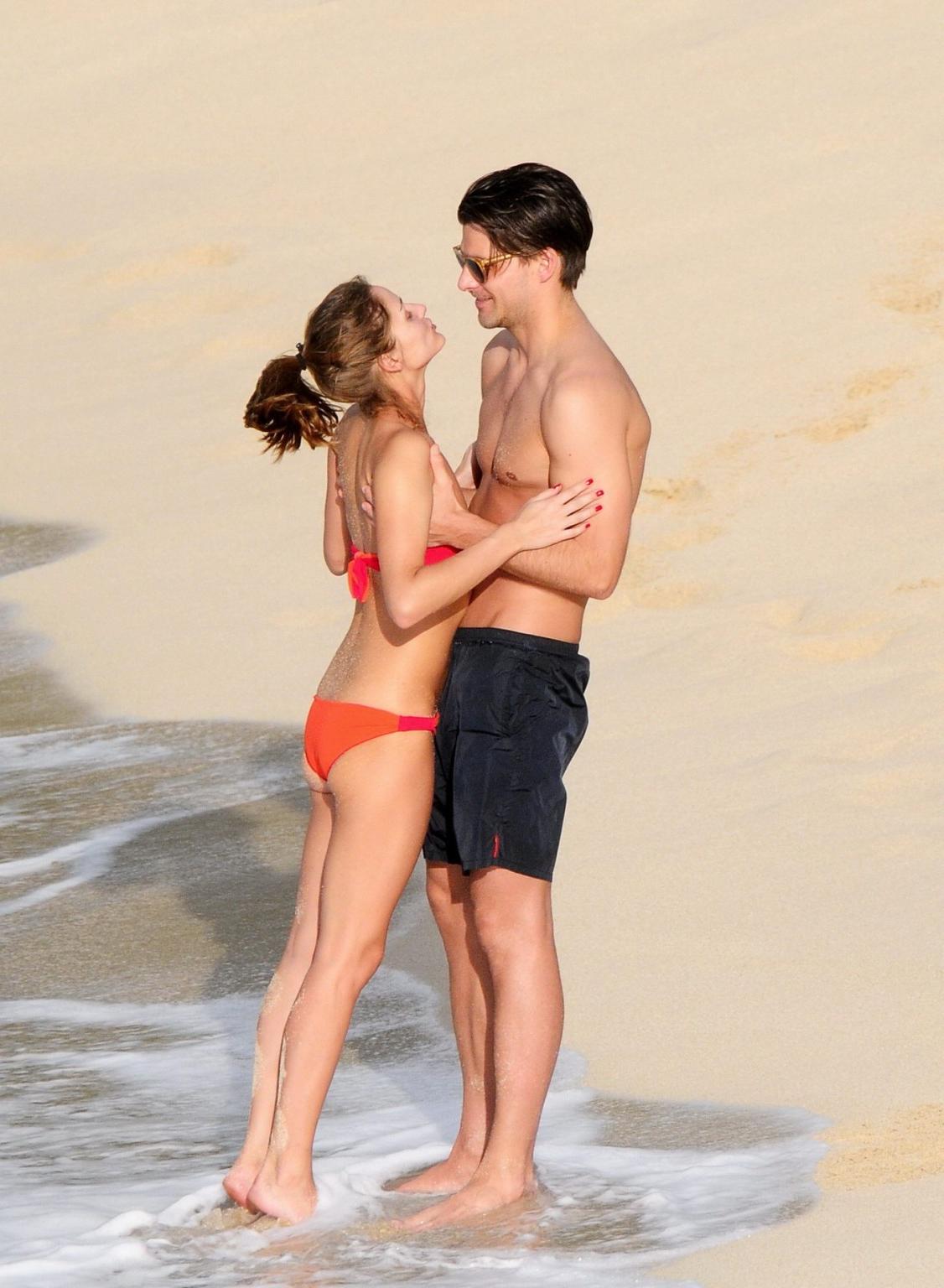 16P Olivia Palermo in bikini making out with her boyfriend on a beach in St. Barts