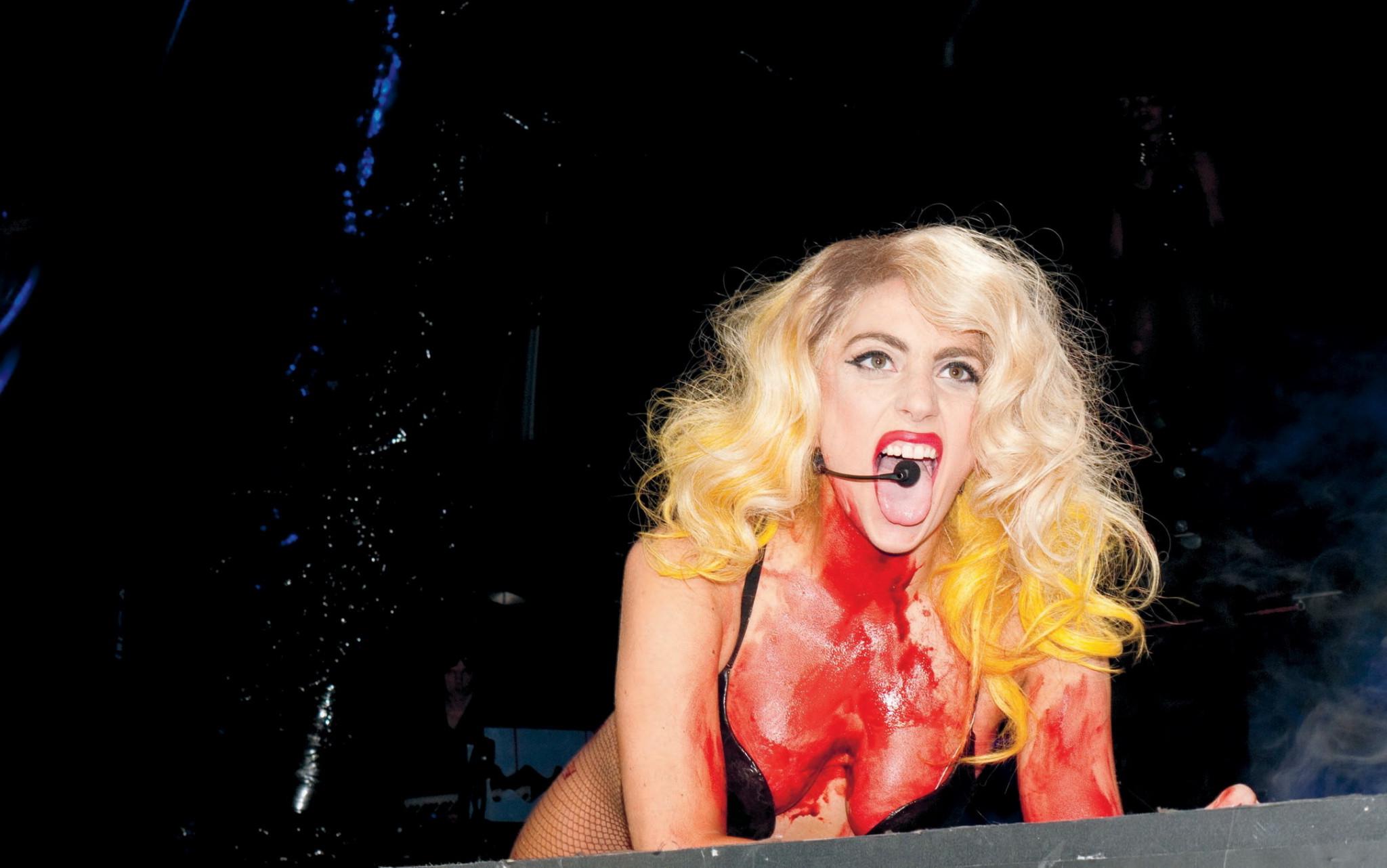 16P Lady Gaga showing her boobs in kinky Terry Richardson photoshoot