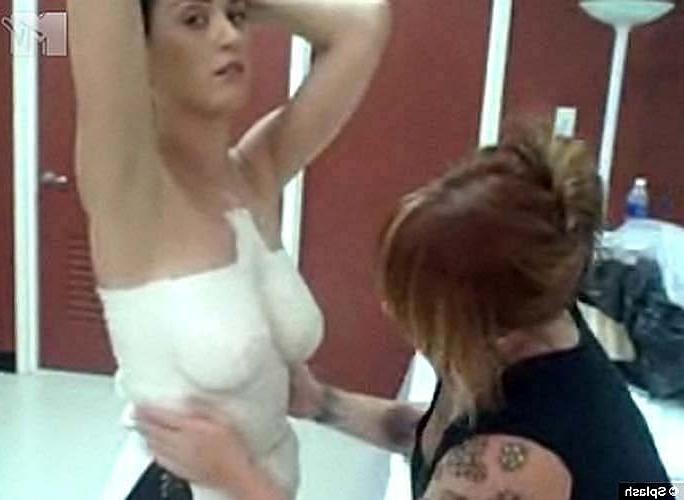 16P Katy Perry flashing her huge boobs in see thru blouse