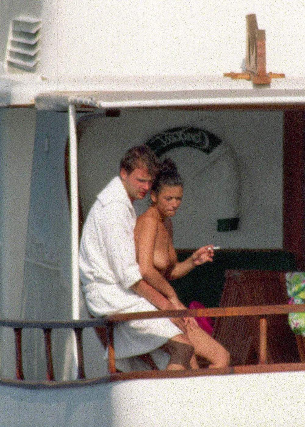 16P Catherine Zeta Jones sunbathing her topless