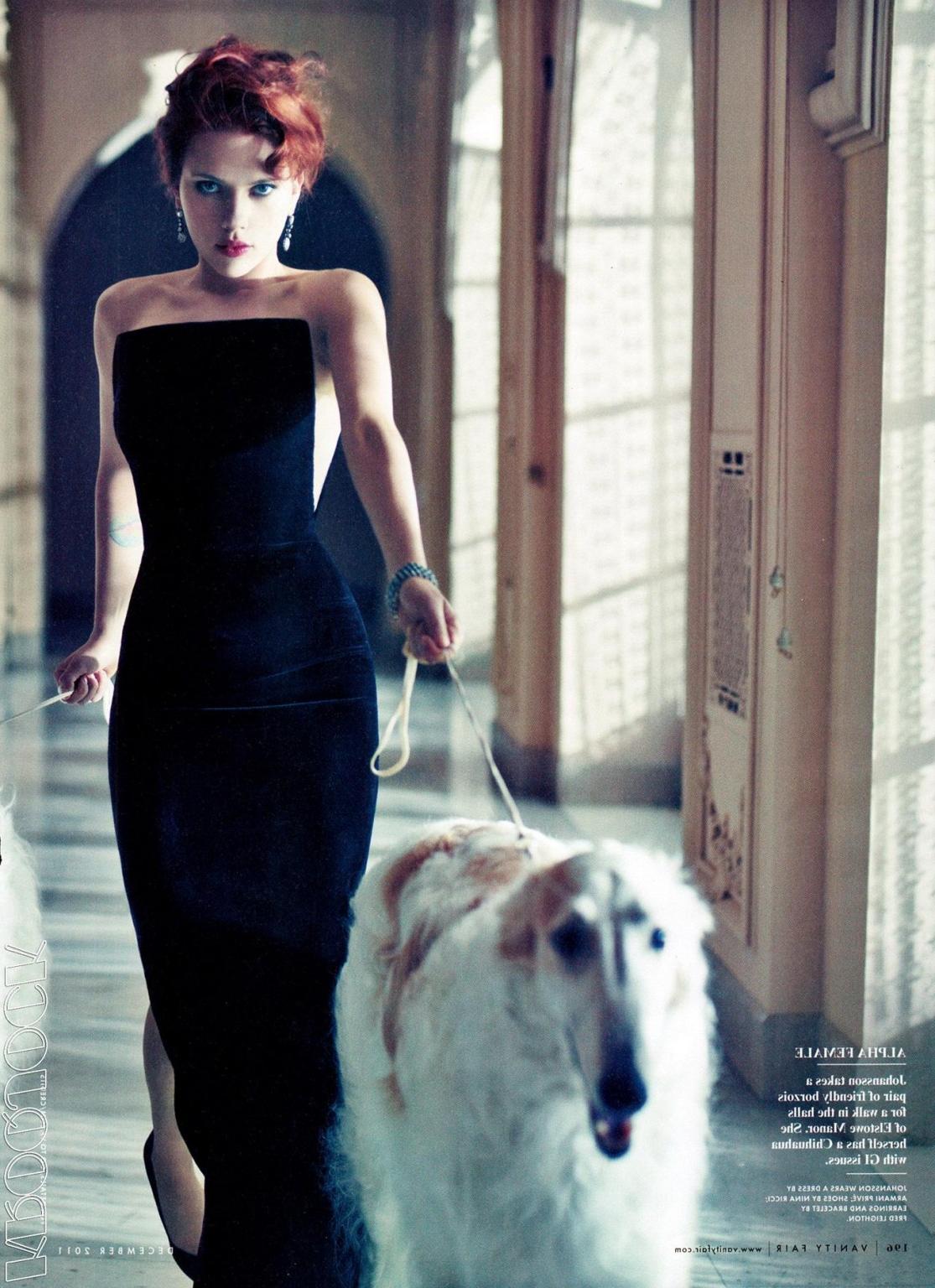 16P Scarlett Johansson topless but hiding her boobs for the Interview Magazine Decem