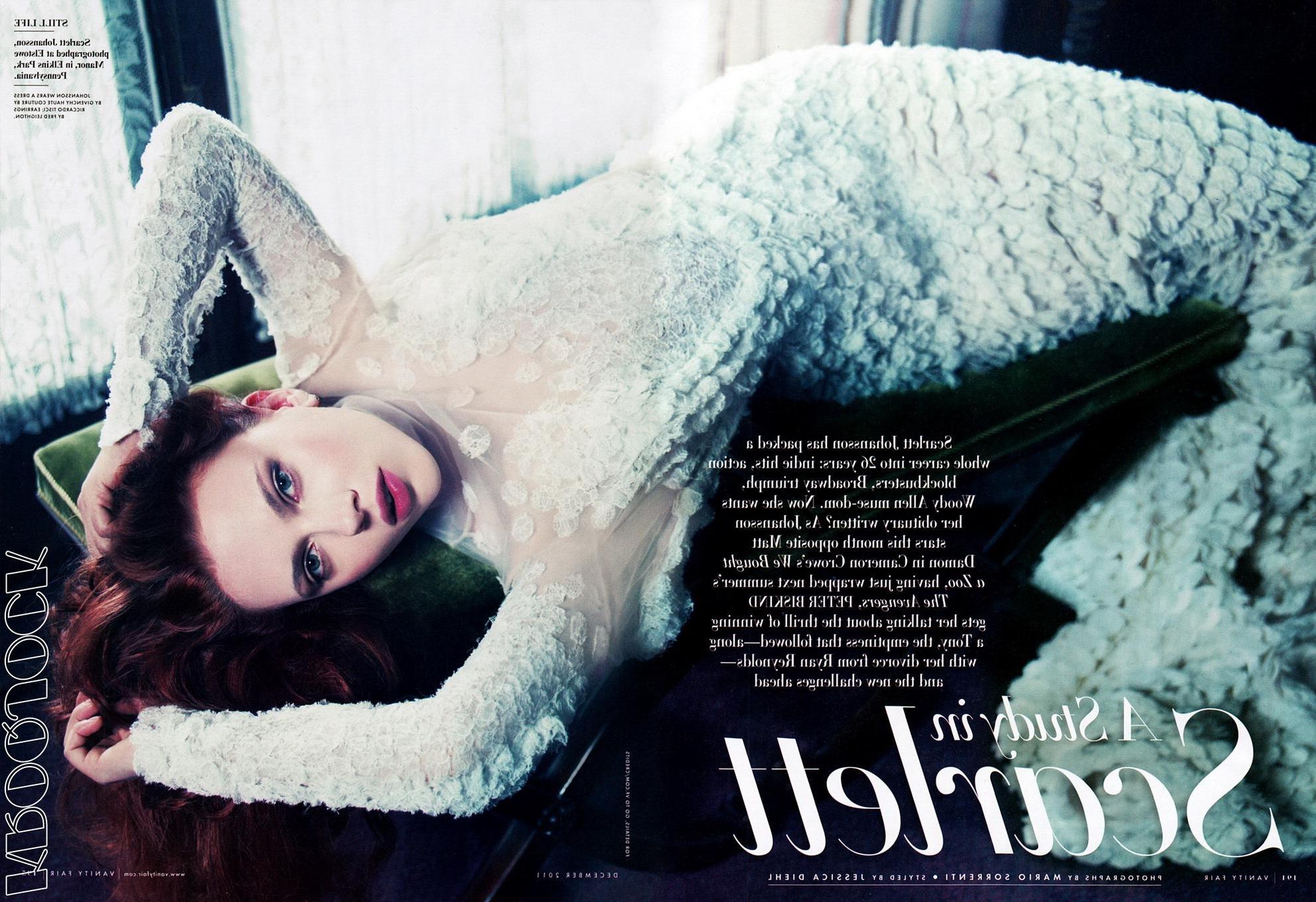 16P Scarlett Johansson topless but hiding her boobs for the Interview Magazine Decem