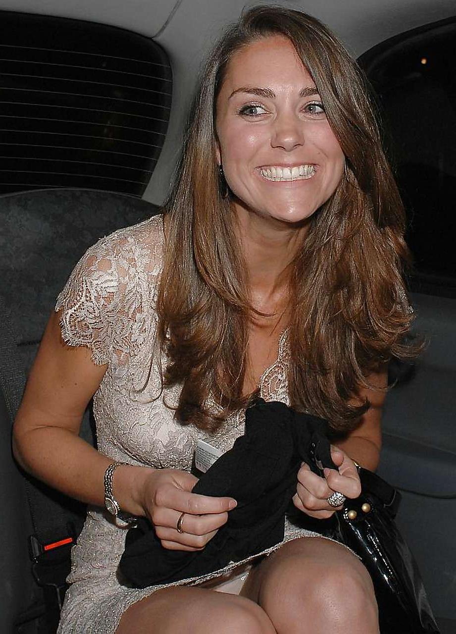16P Kate Middleton flashing her panties in various situations paparazzi pictures