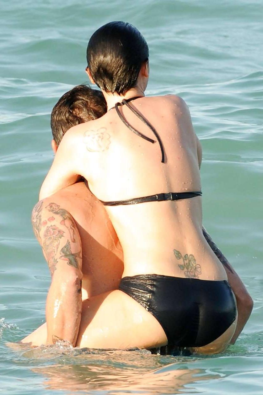 16P Christina Ricci showing her ass and small tits and dancing in mini skirt