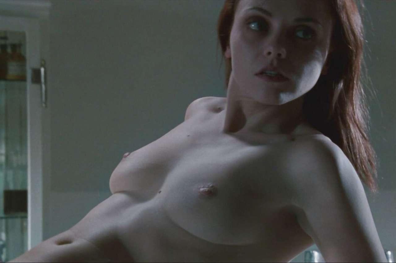 16P Christina Ricci showing her ass and small tits and dancing in mini skirt