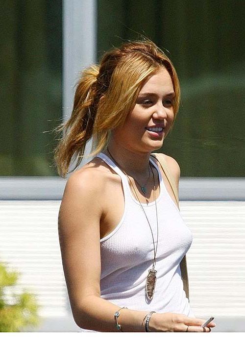 16P Miley Cyrus very sexy and hot see thru and sexy ass paparazzi photos