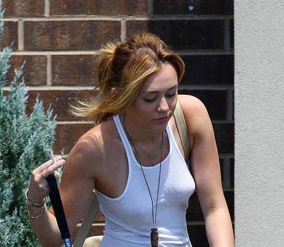 16P Miley Cyrus very sexy and hot see thru and sexy ass paparazzi photos
