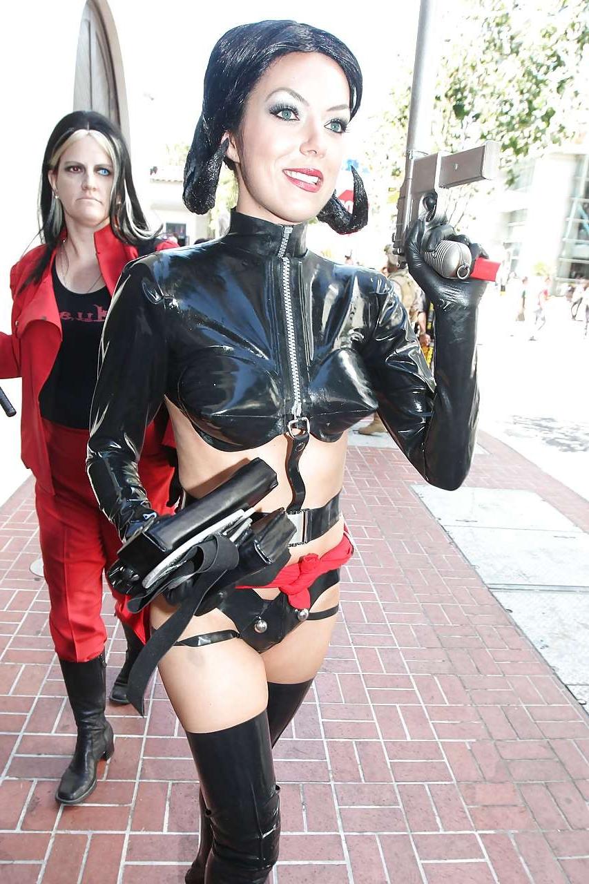 16P Adrianne Curry sunbathing topless and posing in fuckme boots