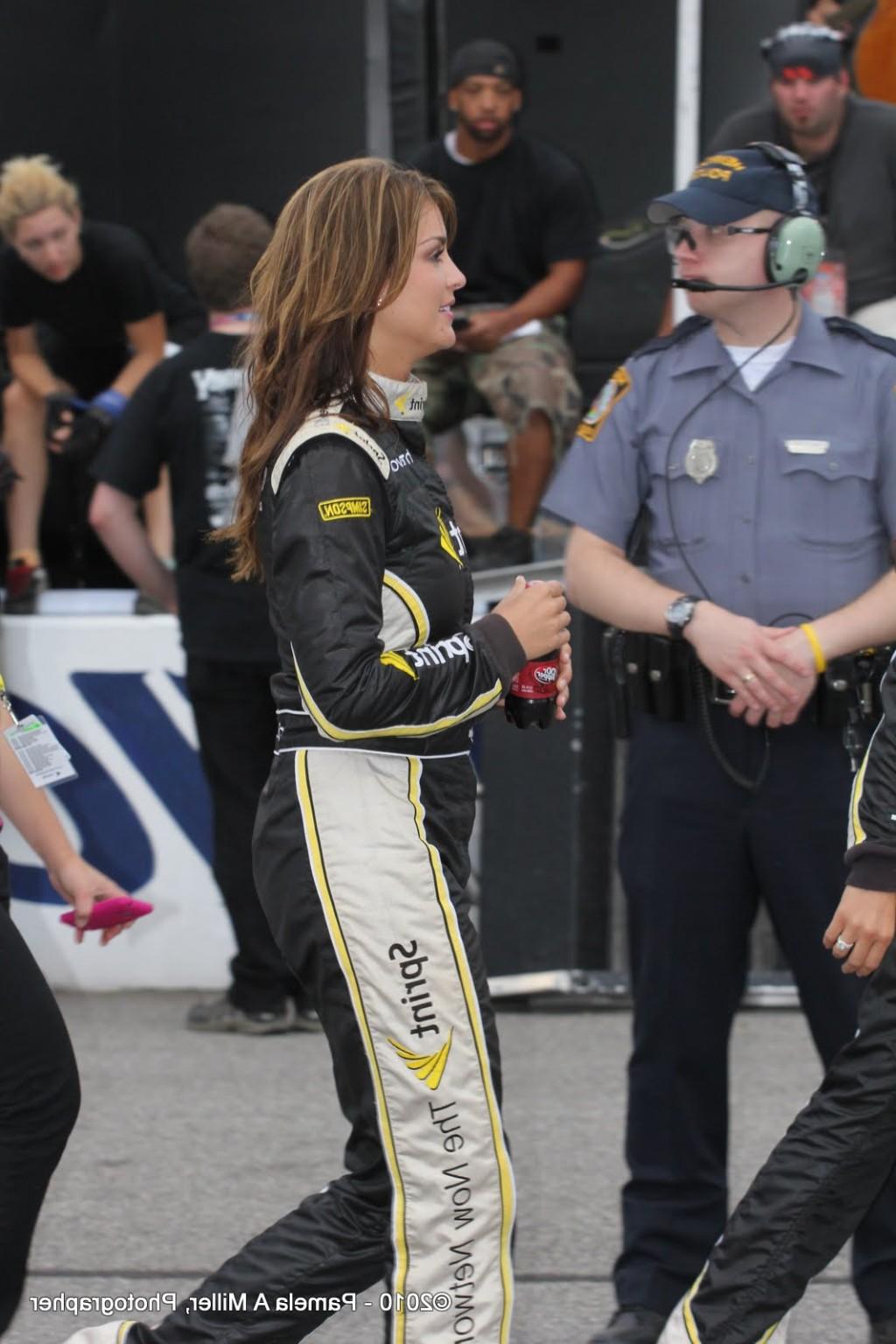 16P Miss Sprint Cup Paige Duke showing off her boobs  shaved pussy on leaked persona