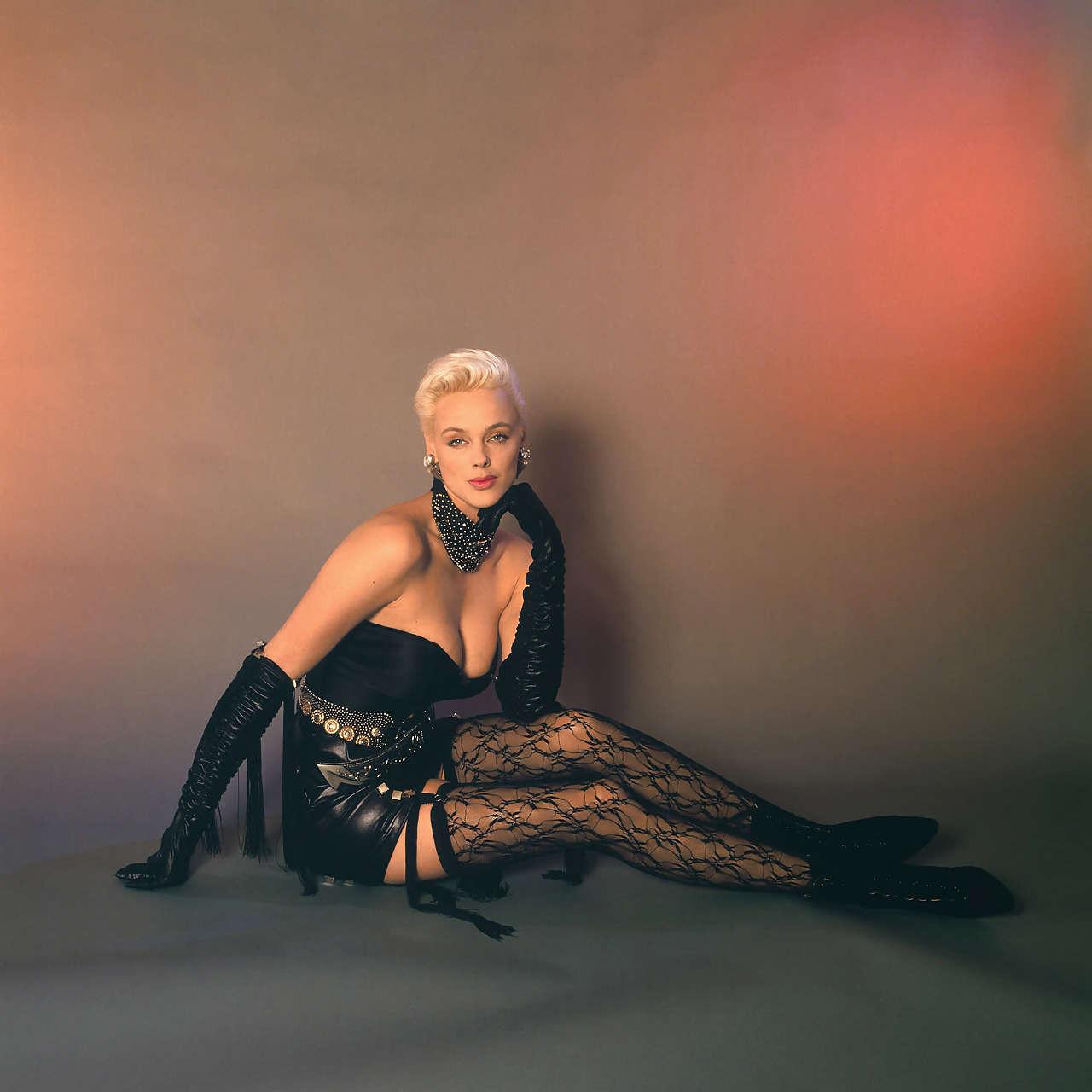 16P Brigitte Nielsen showing her hairy pussy and big boobs and in stockings