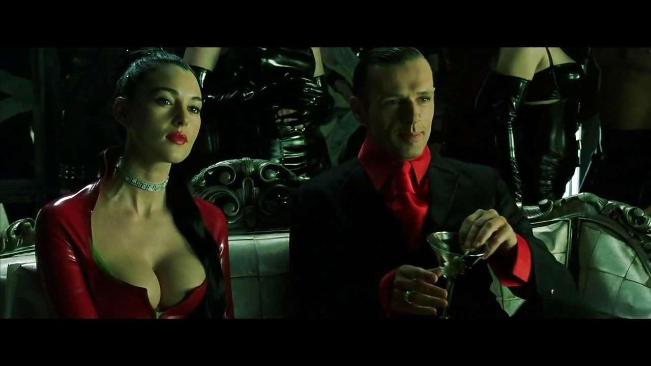 16P Monica Bellucci showing her nice big tits and fucking and posing in stockings