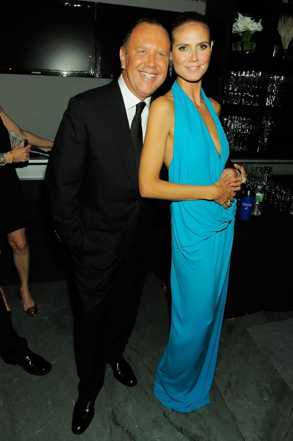 16P Heidi Klum showing side boob at 2nd Annual AmfAR Inspiration Gala in NYC