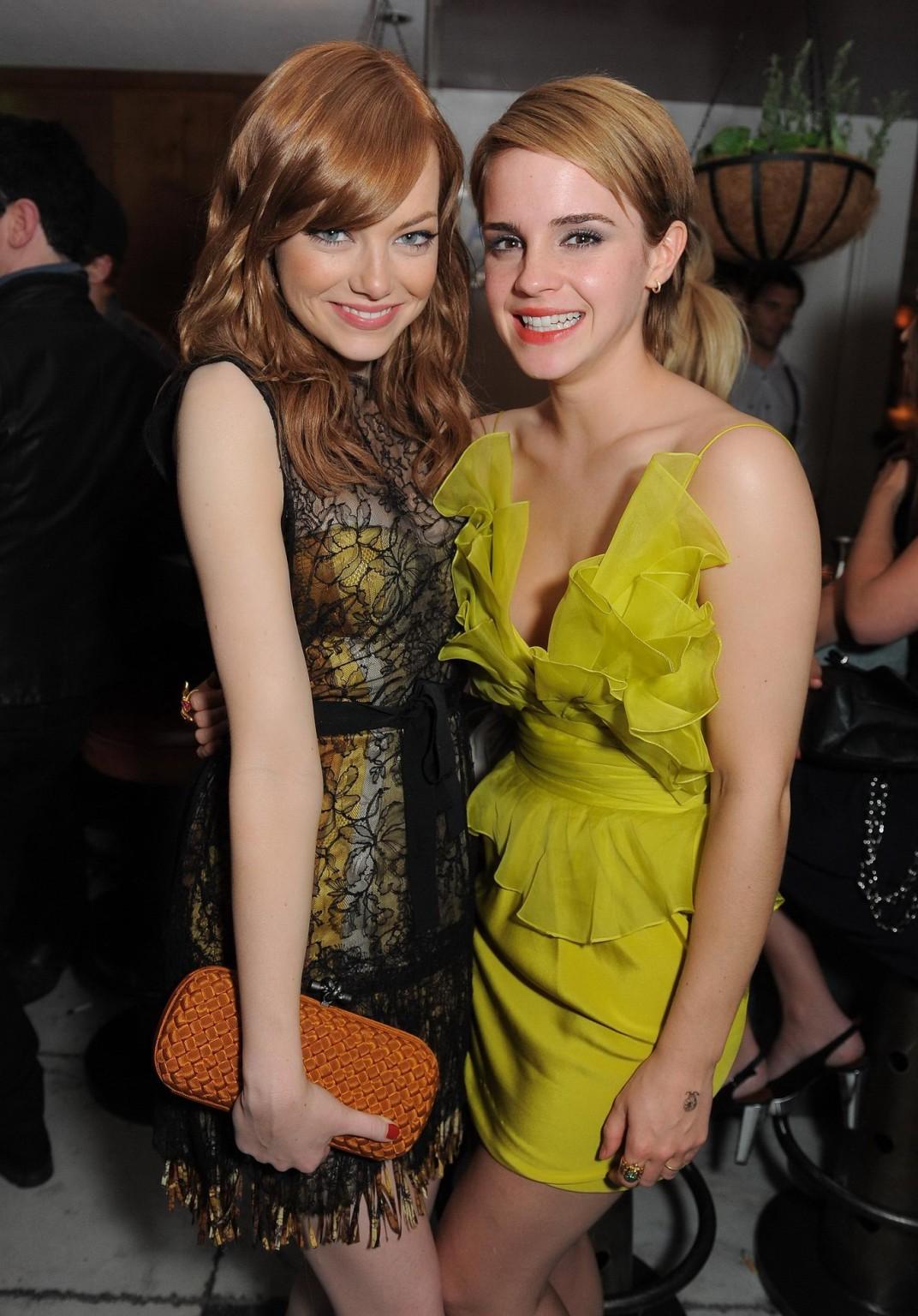 16P Emma Watson showing side-boob at MTV Movie Awards afterparty in Hollywood