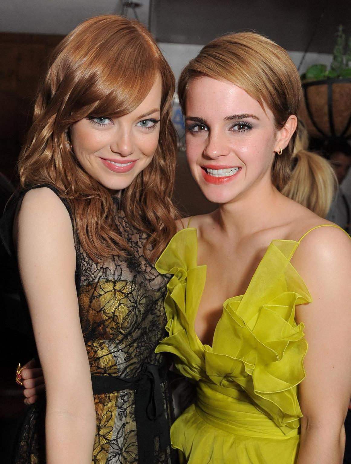 16P Emma Watson showing side-boob at MTV Movie Awards afterparty in Hollywood
