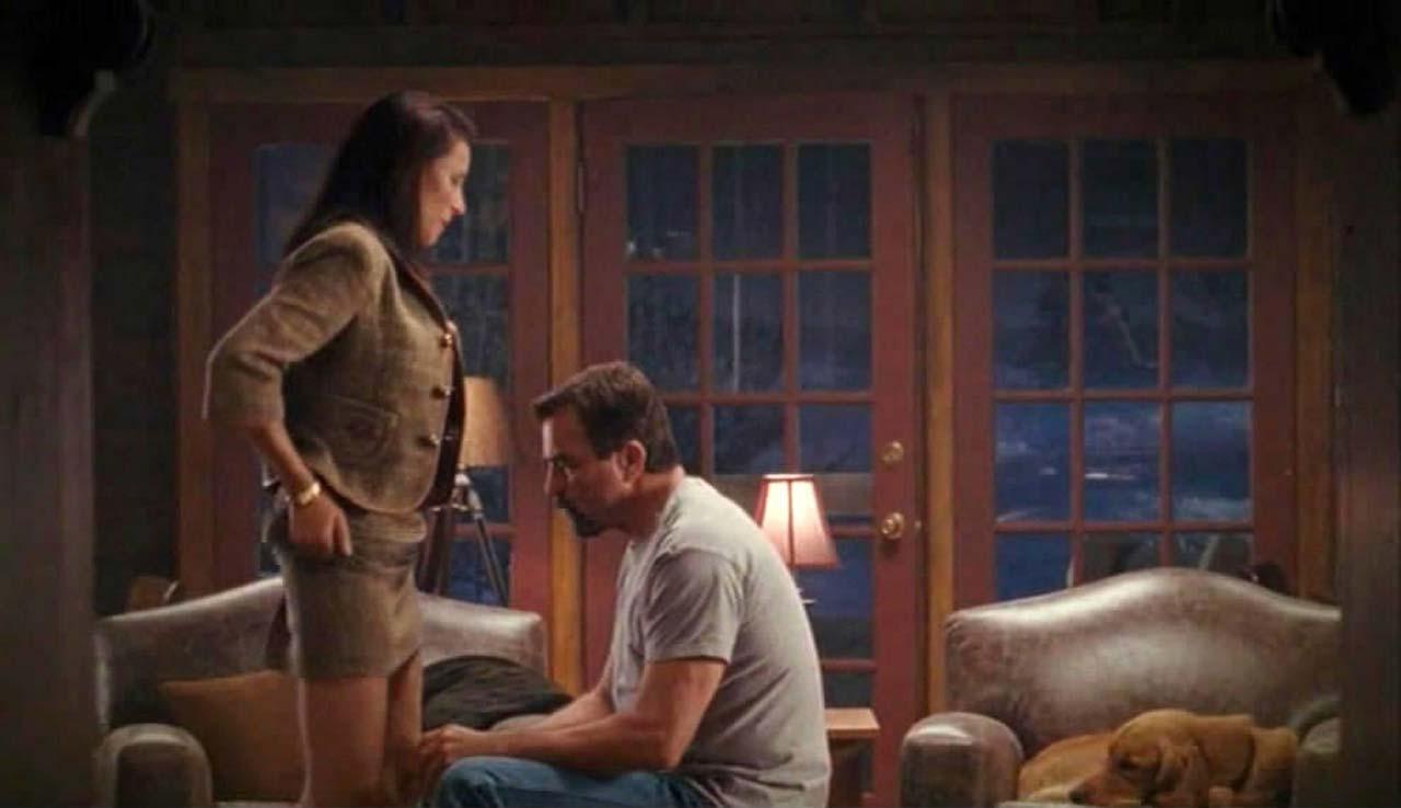 16P Mimi Rogers exposing her hairy pussy and huge boobs and riding some guy in nude 