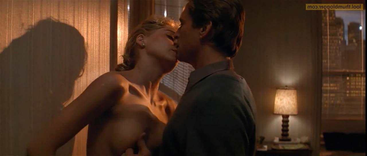 16P Sharon Stone exposing her small boobs and pussy and riding some guy in movie