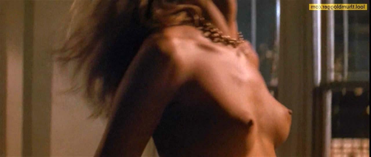 16P Sharon Stone exposing her small boobs and pussy and riding some guy in movie