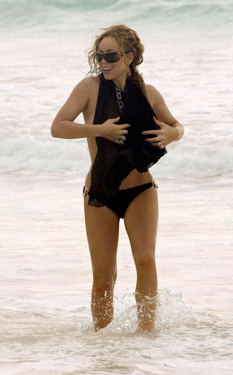 16P Mariah Carey fucking sexy and hot bikini and topless paparazzi photos