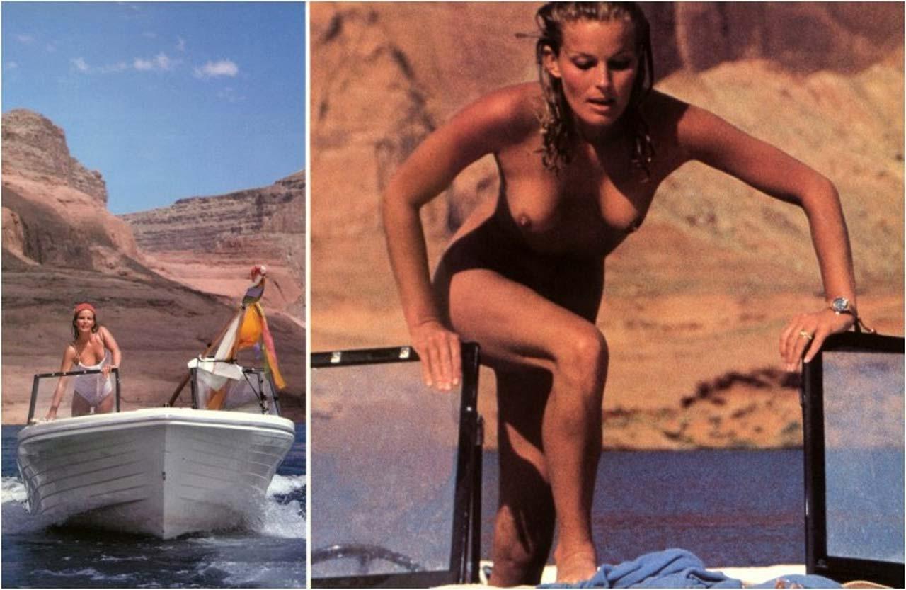 16P Bo Derek exposing her nice big boobs and hairy pussy for some photoshoot