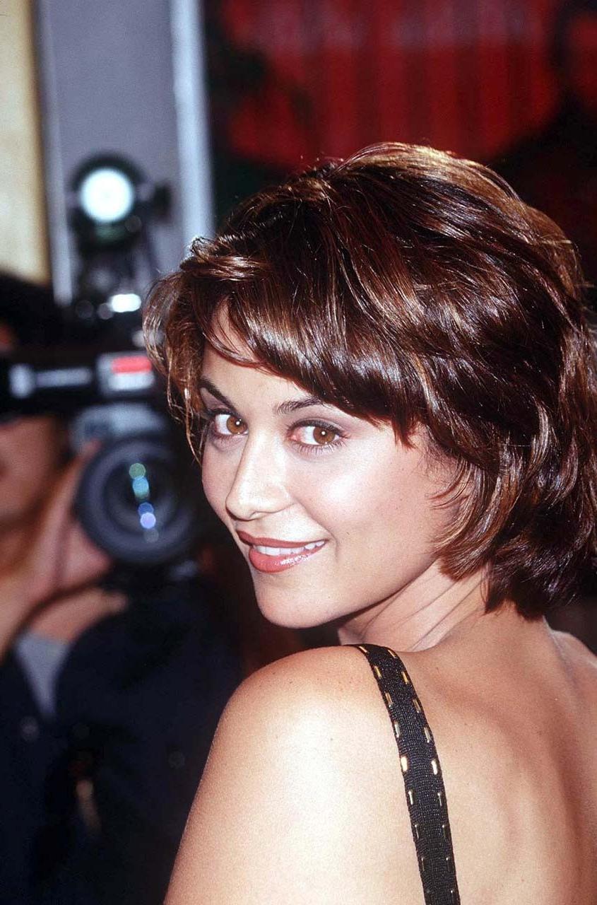 16P Catherine Bell showing panties in see thru dress paparazzi photos and big boobs