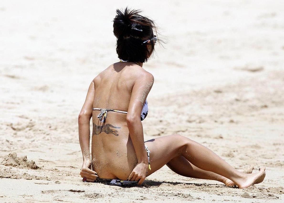 16P Bai Ling revealing beautifully big hard nipples