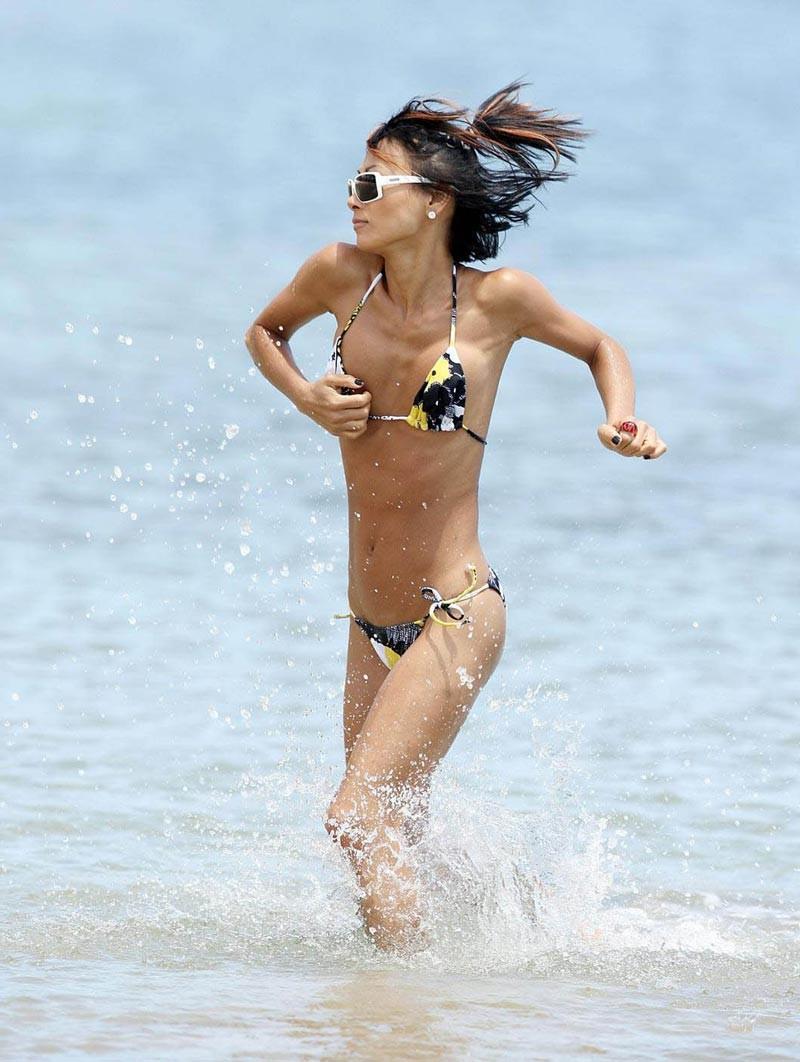 16P Bai Ling revealing beautifully big hard nipples