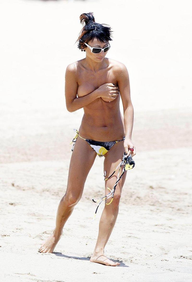 16P Bai Ling revealing beautifully big hard nipples