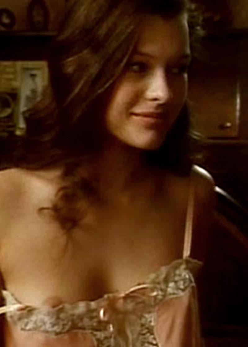 16P Milla Jovovich nude and showing hard nipples