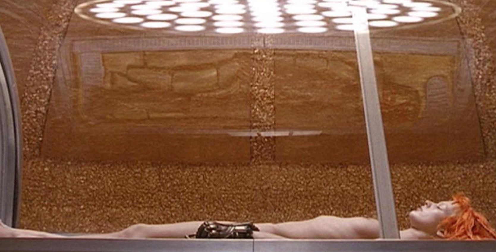 16P Milla Jovovich nude and showing hard nipples