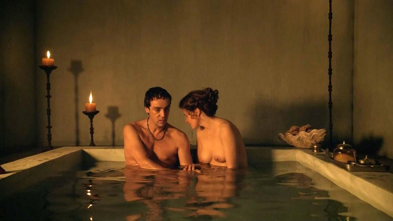 10P Lucy Lawless fucking hard from behind and exposing her big boobs and hairy pussy