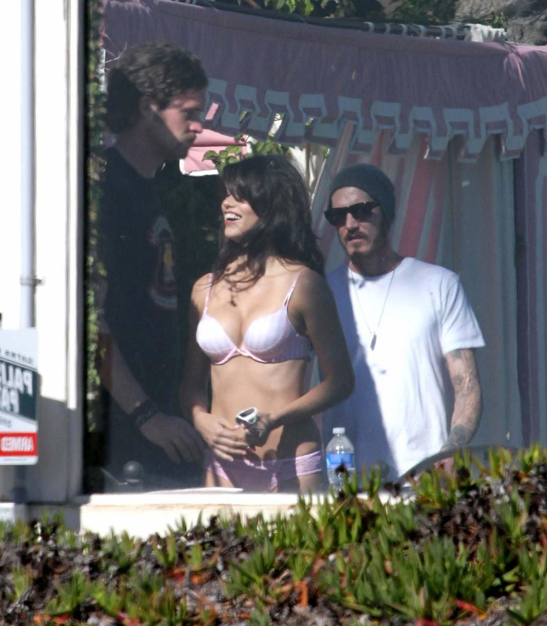 16P Adriana Lima showing her great ass and body in bikini photoshoot paparazzi shoot