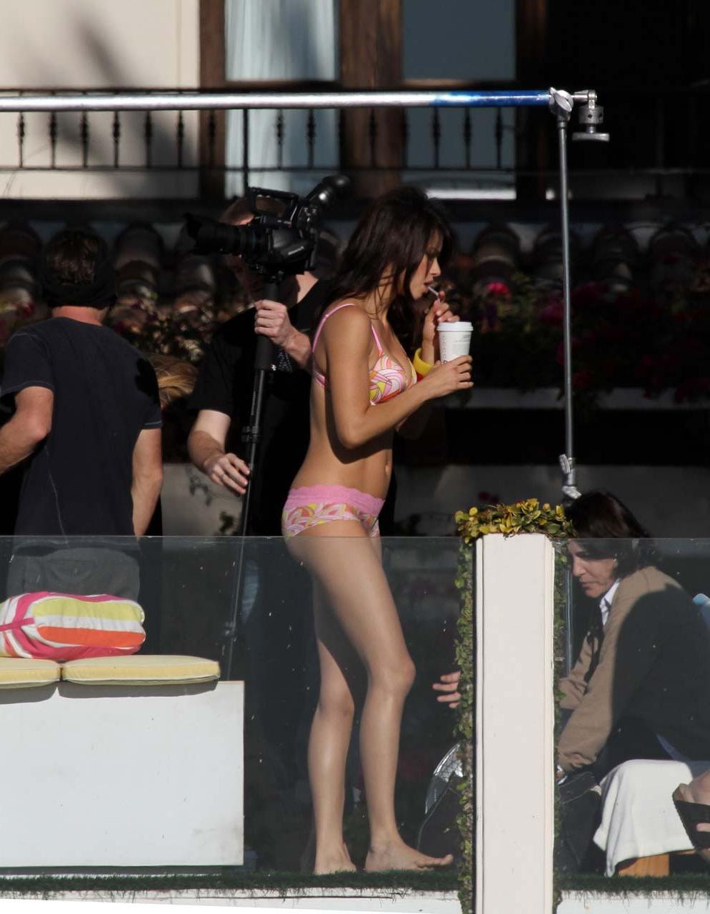 16P Adriana Lima showing her great ass and body in bikini photoshoot paparazzi shoot