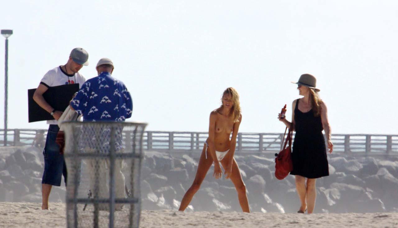 10P Anja Rubik showing her nice tits on photoshoot paparazzi pictures and on stage