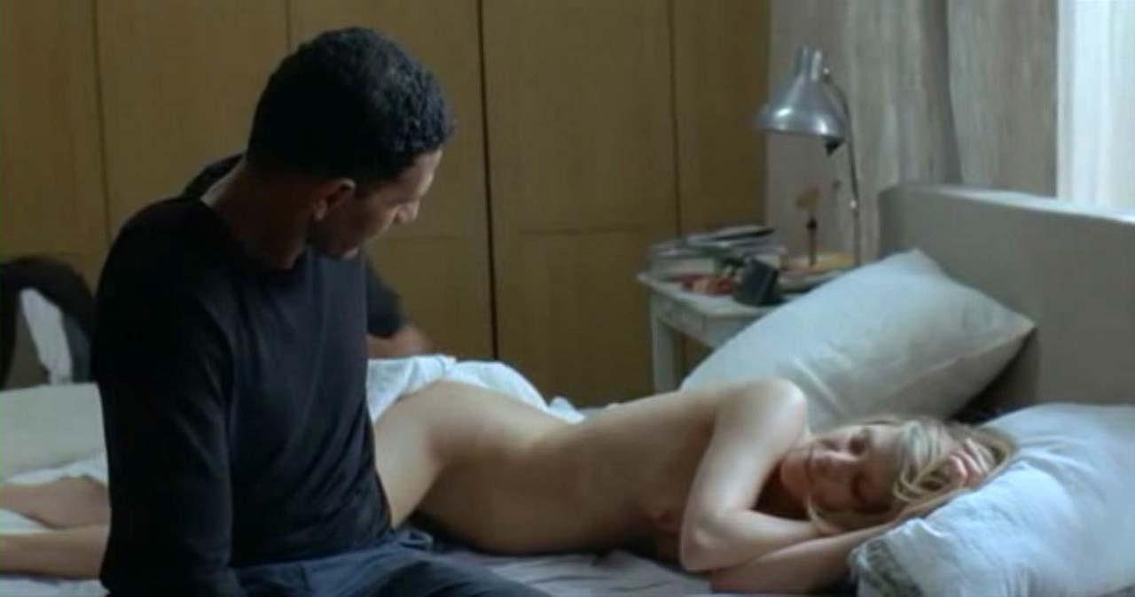 10P Marina Fois exposing her nice big boobs and hairy pussy and fucking hard in movi