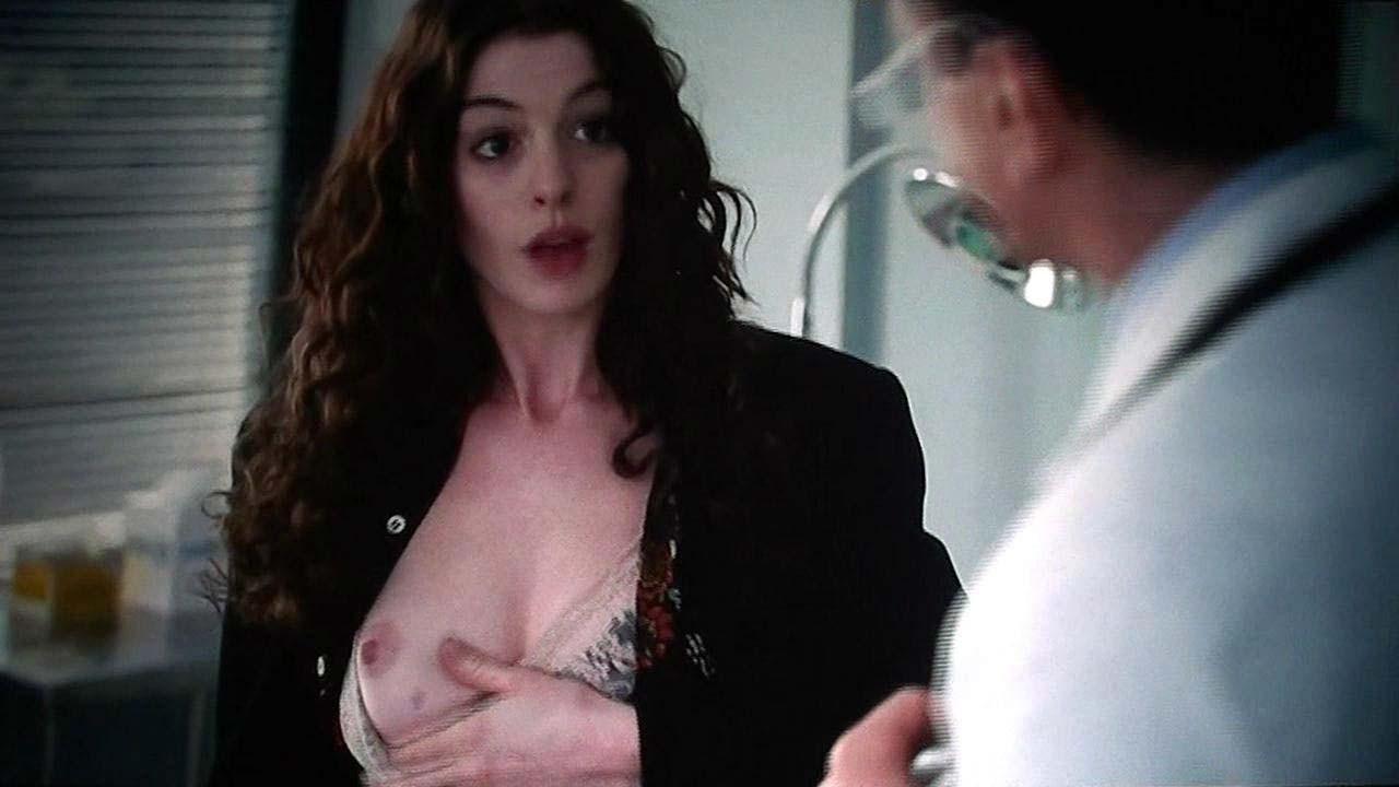 10P Anne Hathaway exposing her nice big boobs and fucking hard in nude movie scenes