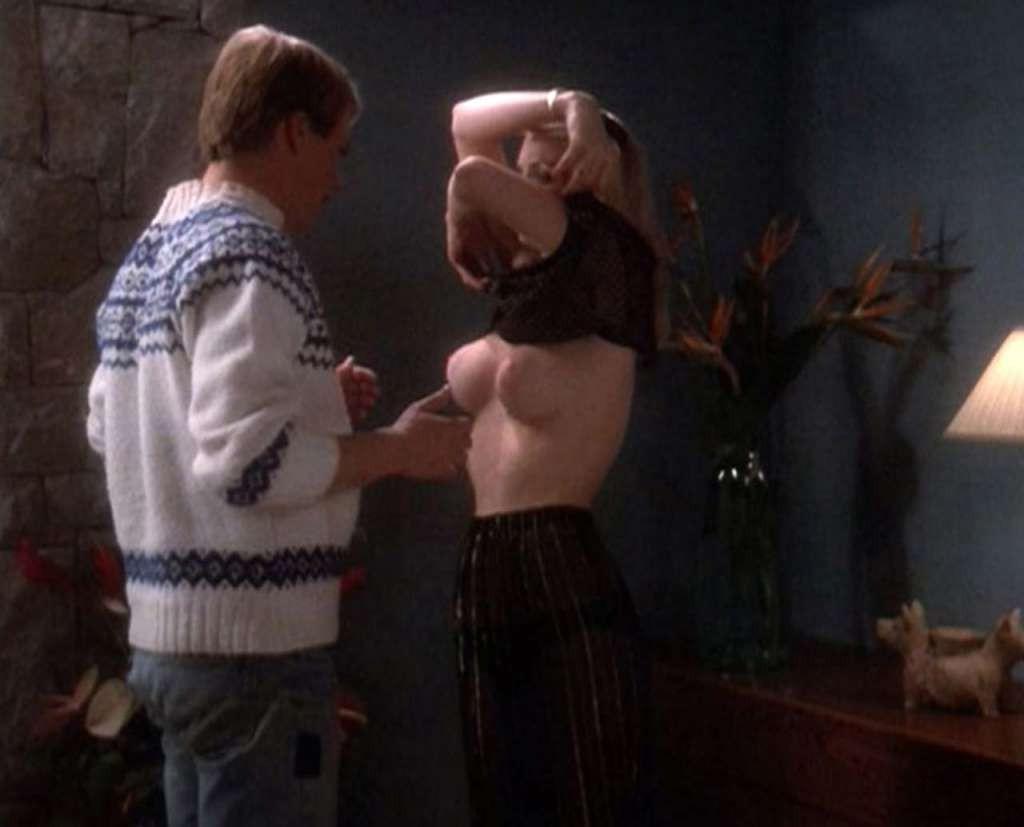 10P Shannon Tweed exposing her huge boobs and fucking hard with some guy in movie